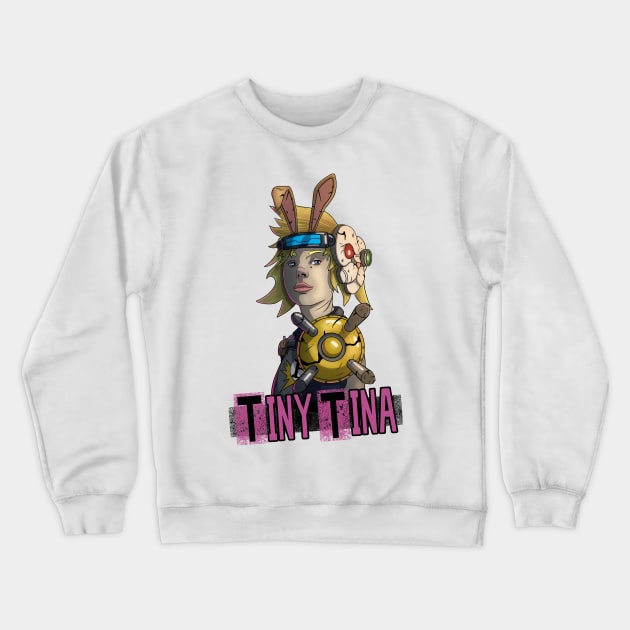 Grown Up Tiny Tina Crewneck Sweatshirt by Art of Arklin